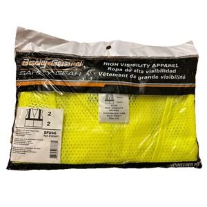 Body Guard High Visibility Safety Gear : Class 2  L/XL , New Lime Colored Vest